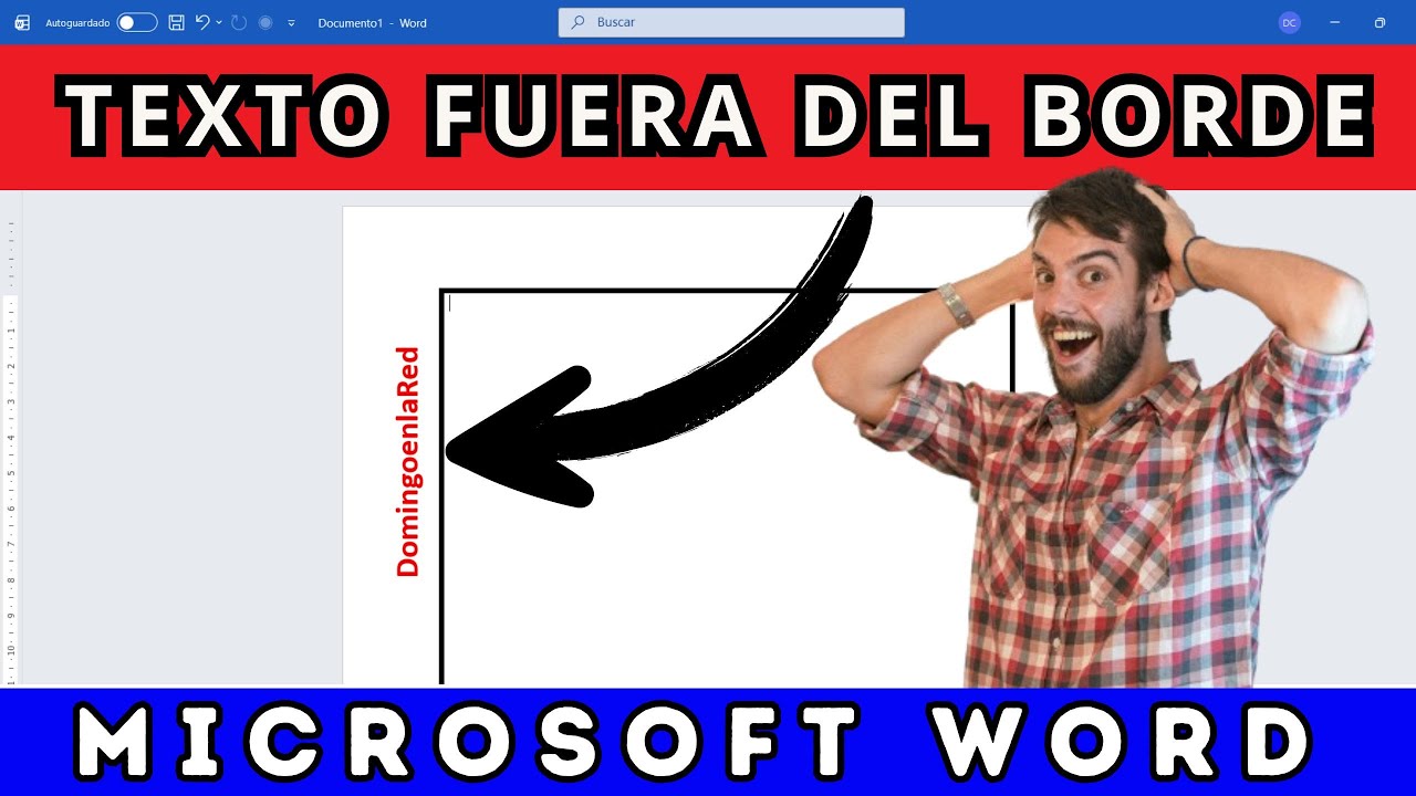 Cómo AGREGAR un TEXTO FUERA del BORDE en WORD @DomingoenlaRed