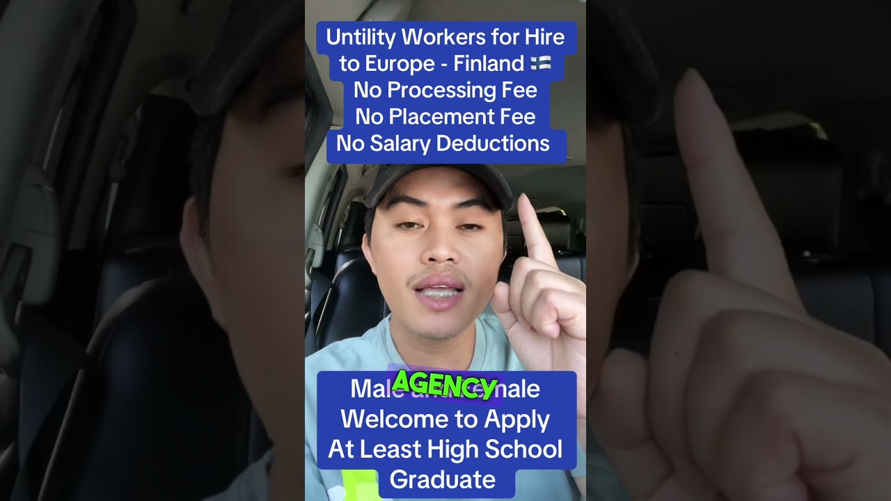 Utility Workers for Hire to Finland 🇫🇮
