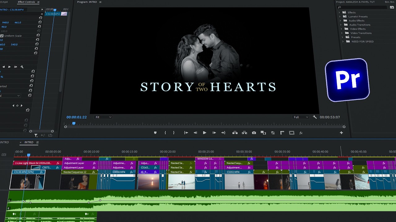 Creative Pre Wedding/Wedding Video Effect in Premiere Pro