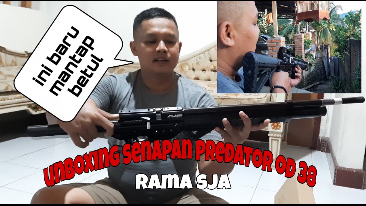 UNBOXING SENAPAN PREDATOR OD 38 ||BY ARIS JAYA SPORT || SENAPAN ANGIN ||
