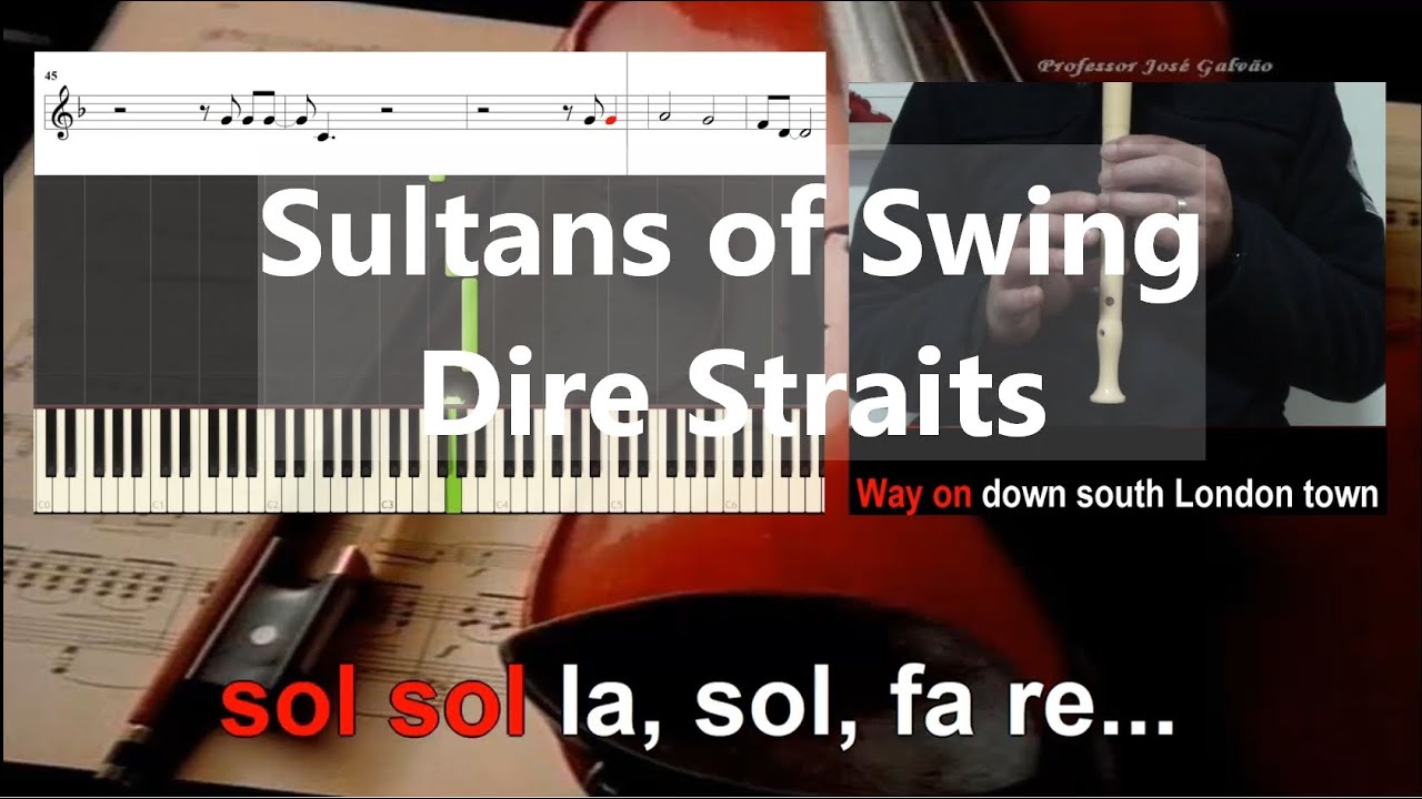 Sultans of swing Dire Straits Educacao Musical Jose Galvao Notas para Flauta