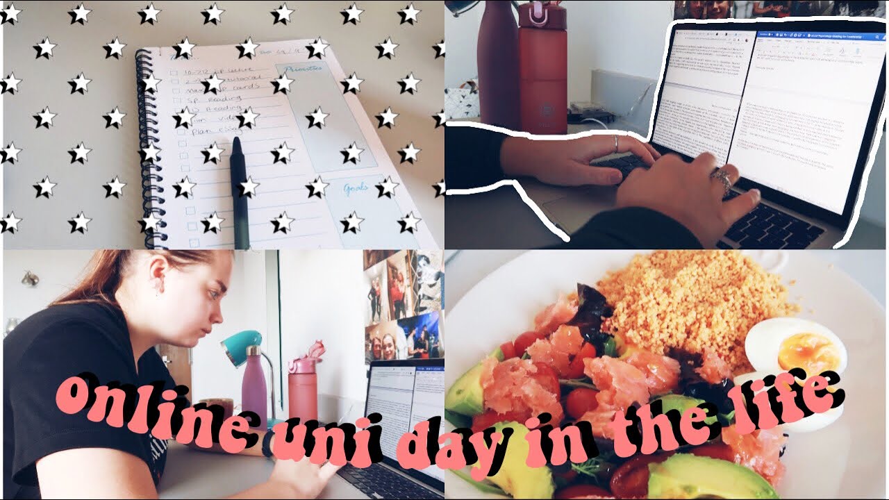 day in the life of online university | uk 🦋🍃