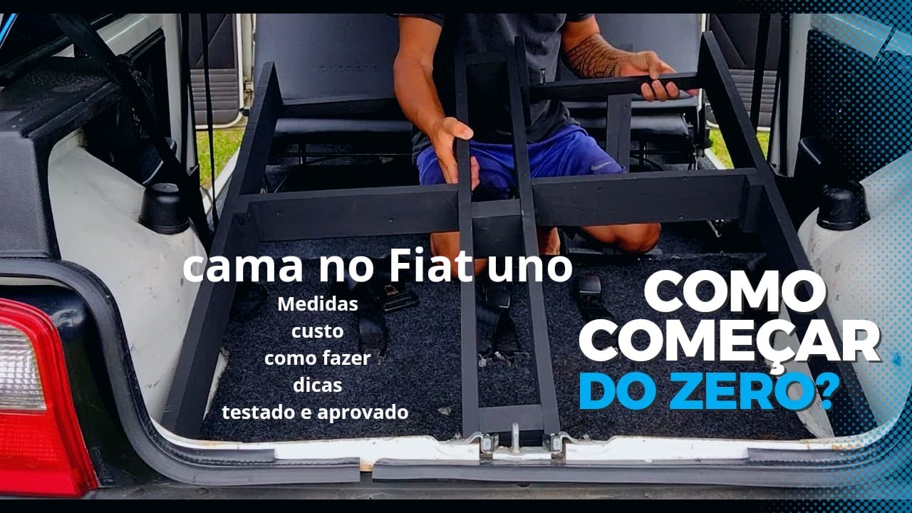 cama no fiat uno, mostrando os detalhes do projeto para você copiar!!! #camas #madeira #fiat #uno