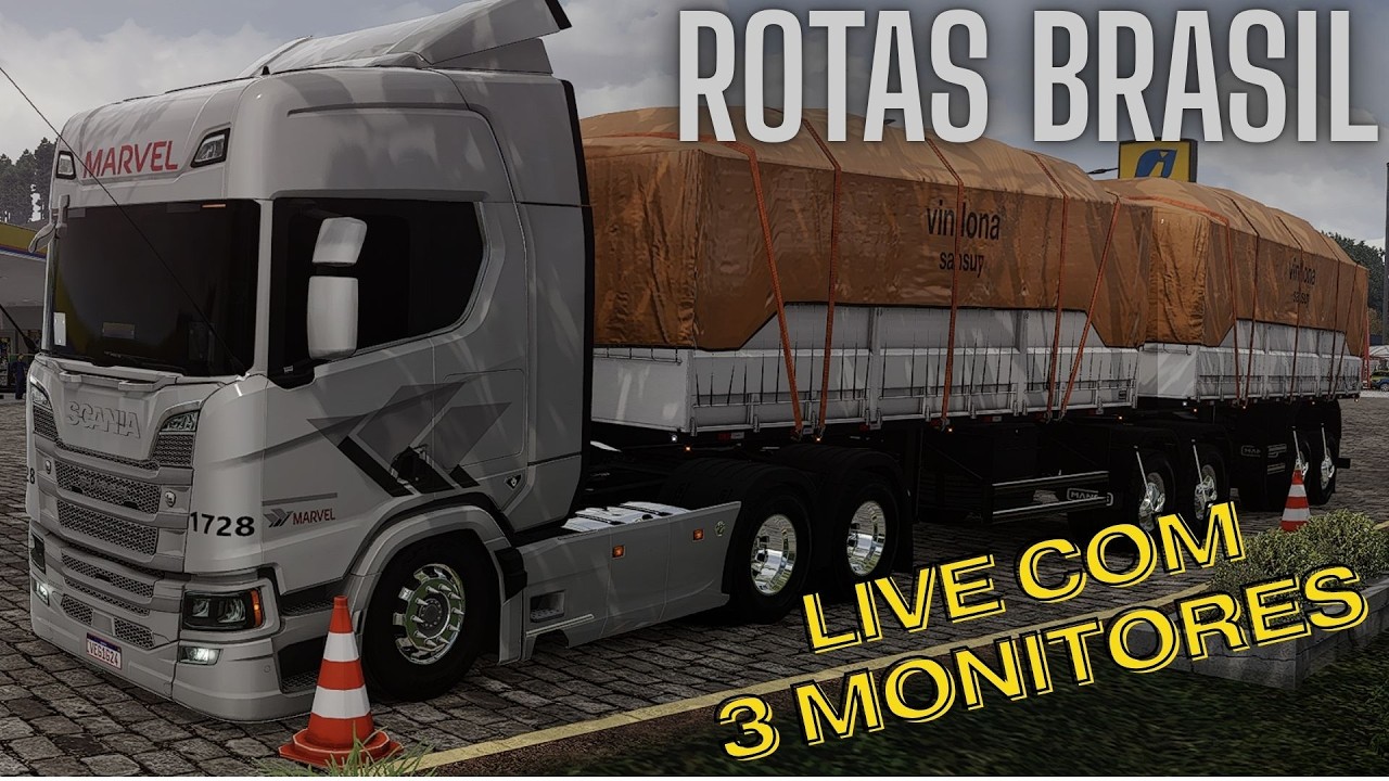 EURO TRUCK SIMULATOR 2-3 MONITORES 32 -5070ti#ets2 #liveshorts #eurotrucksimulator2 #aovivo
