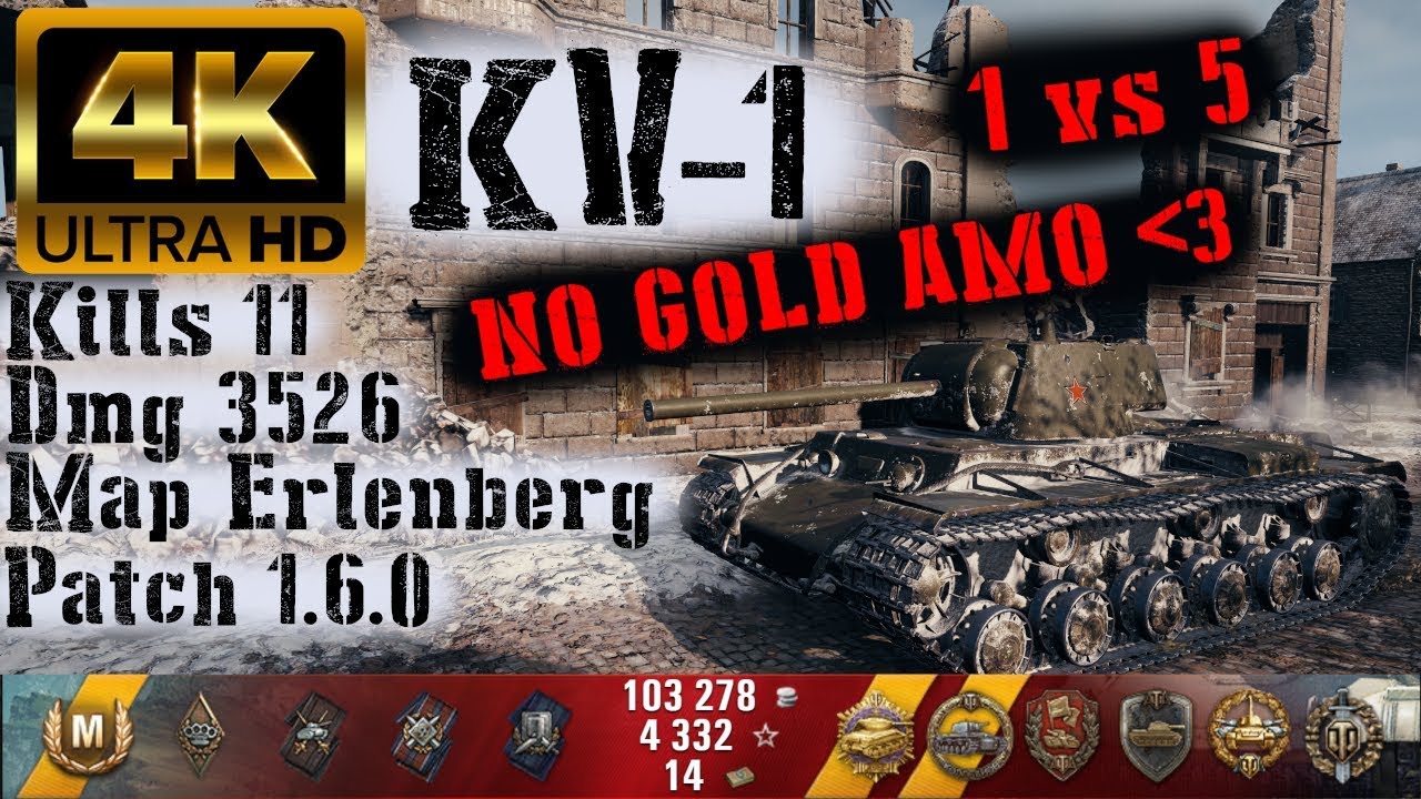 World of Tanks KV-1 Replay - 11 Kills 3.5K DMG(Patch 1.6.0)