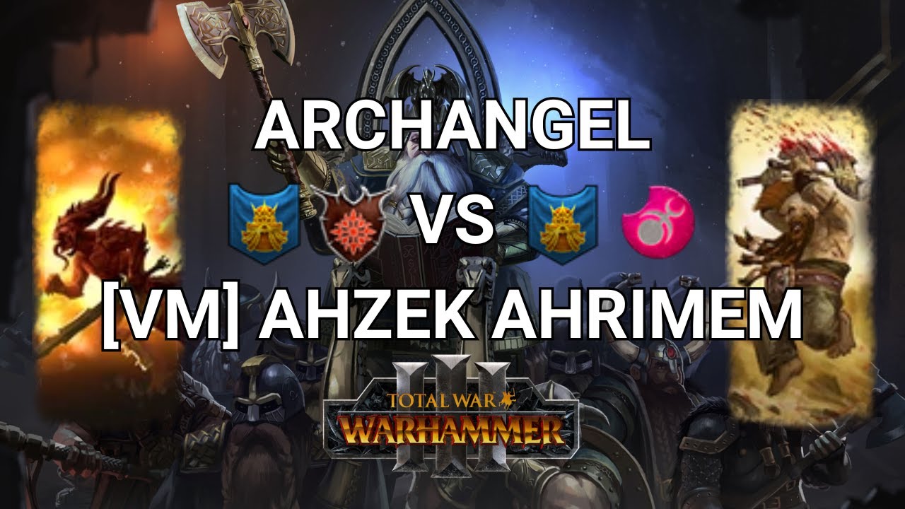 НАСТОЯЩИЙ ДВОРФ - ТУРНИРНЫЕ БОИ - ДЕМОНЫ ХАОСА VS ДАВИ - TOTAL WAR: WARHAMMER 3