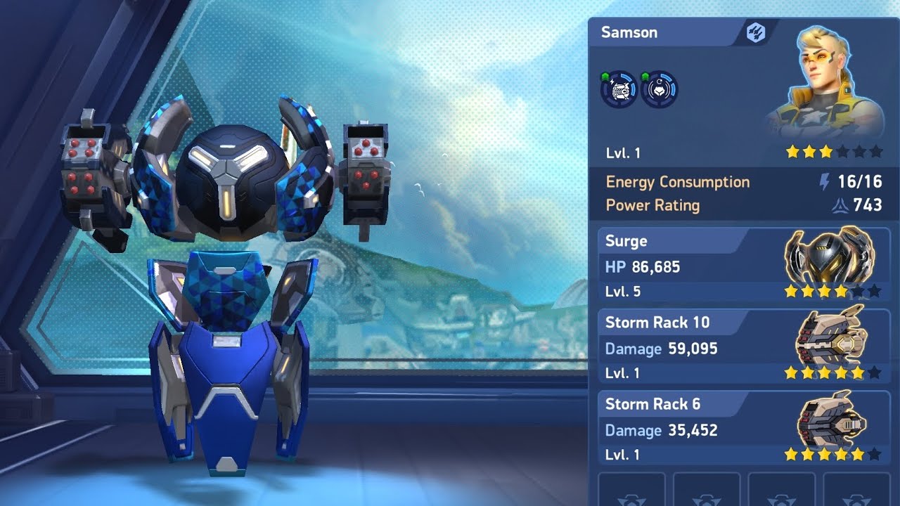 Surge with strom rack 10 and 6 gameplay#MECH ARENA#VIRAL