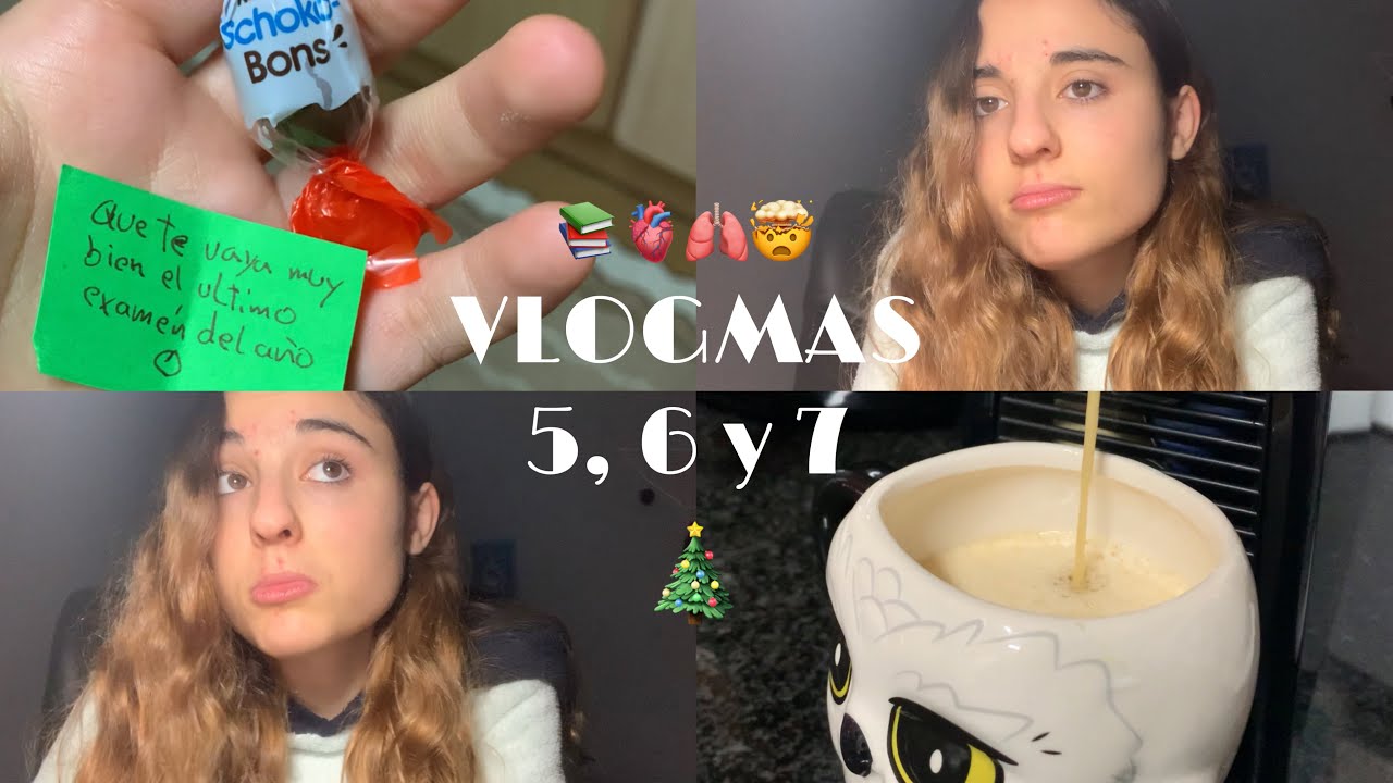 último examen del año 🎄VLOGMAS 5, 6 y 7🎄| Emmio