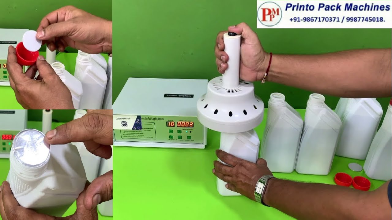 Induction foil sealer | lube oil packing machine | Lubricant container foil sealing, Engine oil seal