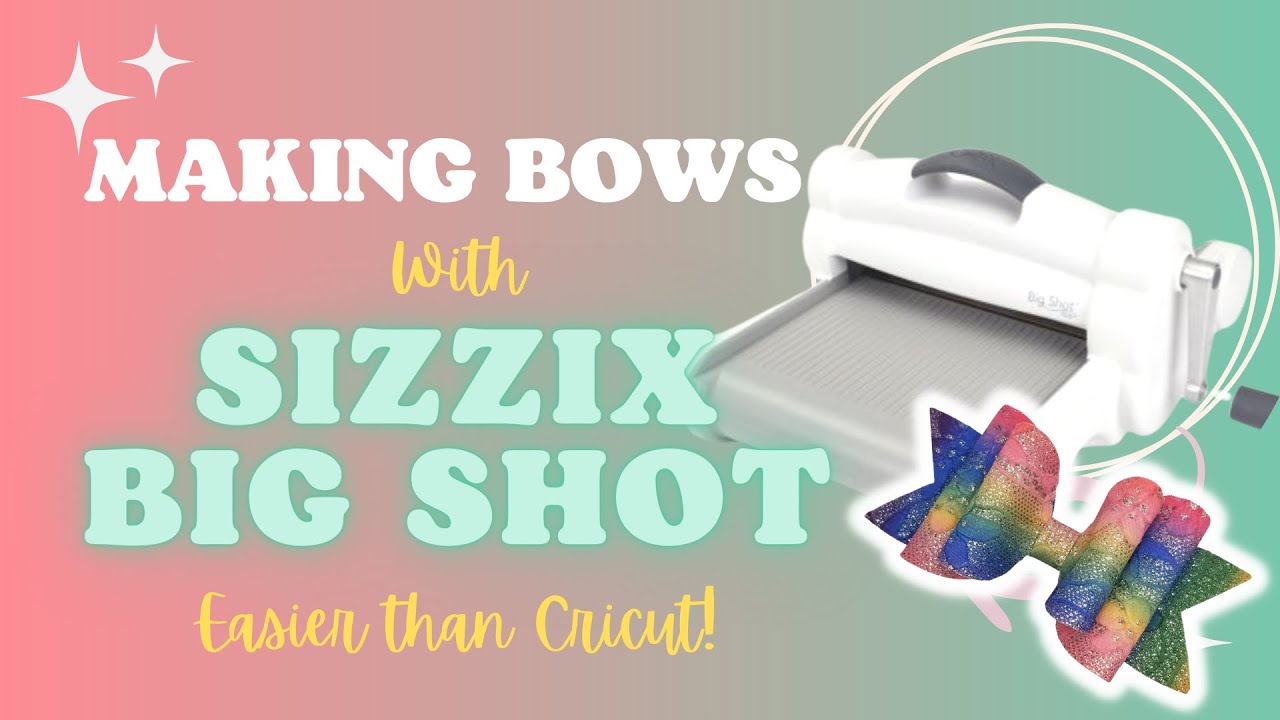 Tutorial on using a sizzix to make a faux leather bow.  Better than Cricut!