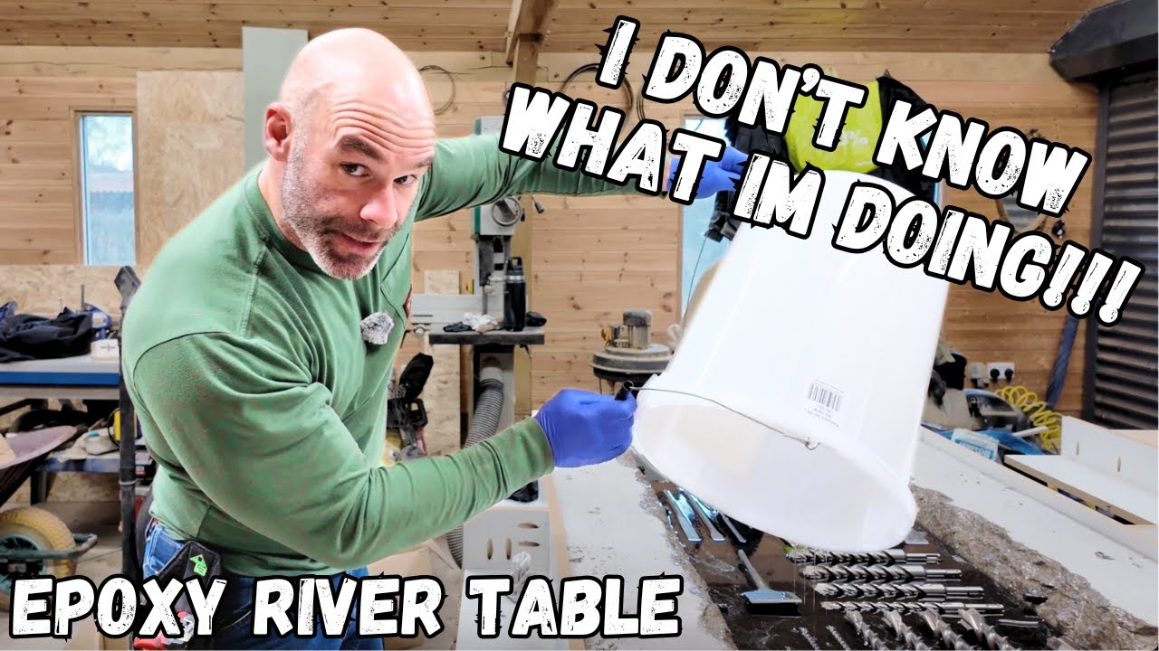 The most DIFFICULT Epoxy River Tables - Part 1 MILWAUKEE Tool Table Build