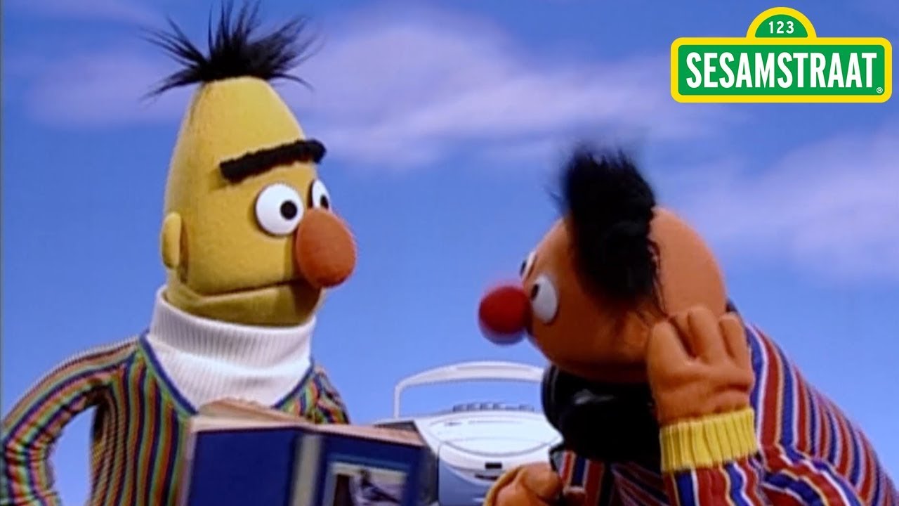 Samen muziek luisteren - Bert & Ernie - Sesamstraat