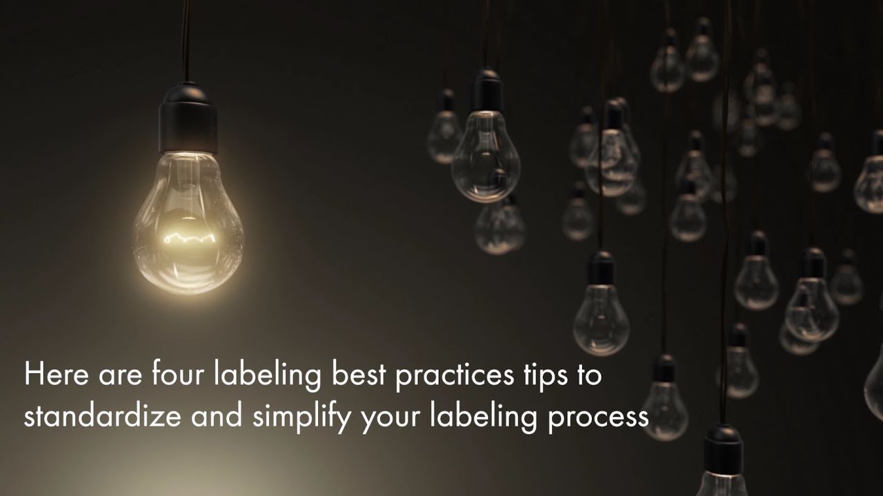 Standardize - 4 Labeling Best Practices Tips