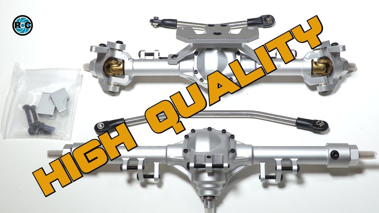 Unboxing D1RC SCX10 ALUMINUM CRAWLER AXLES *Deutsch*