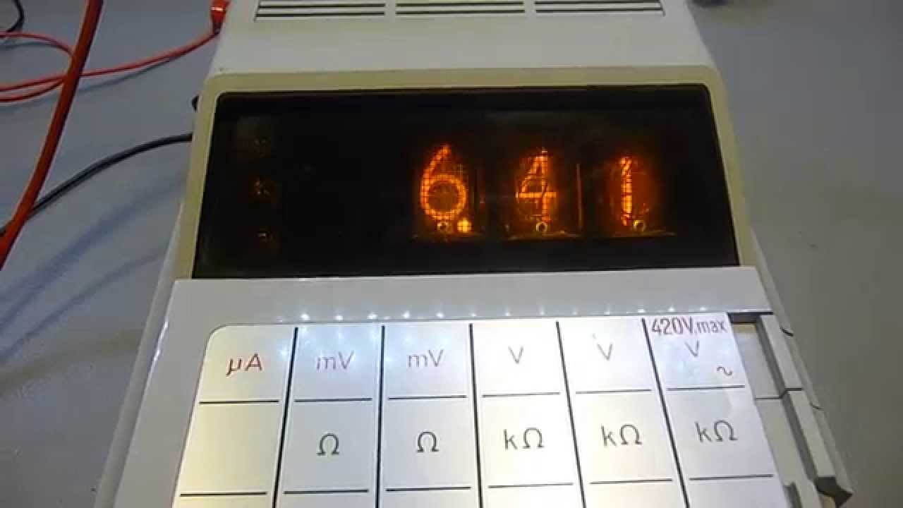 Nixie tube voltmeter - Schneider Digitest 500 (PWJ15)