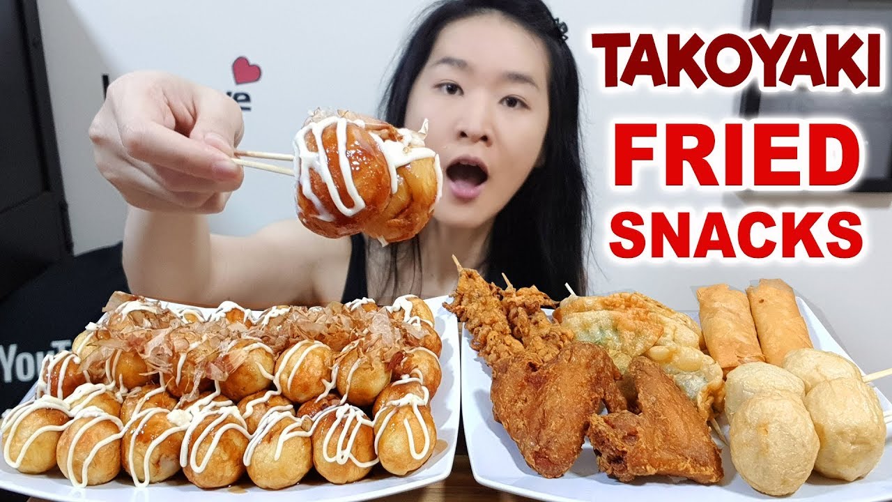 Japanese Takoyaki Balls! Bacon & Cheese, Octopus, Salmon, Gyoza, Fried Chicken | Eating Show Mukbang