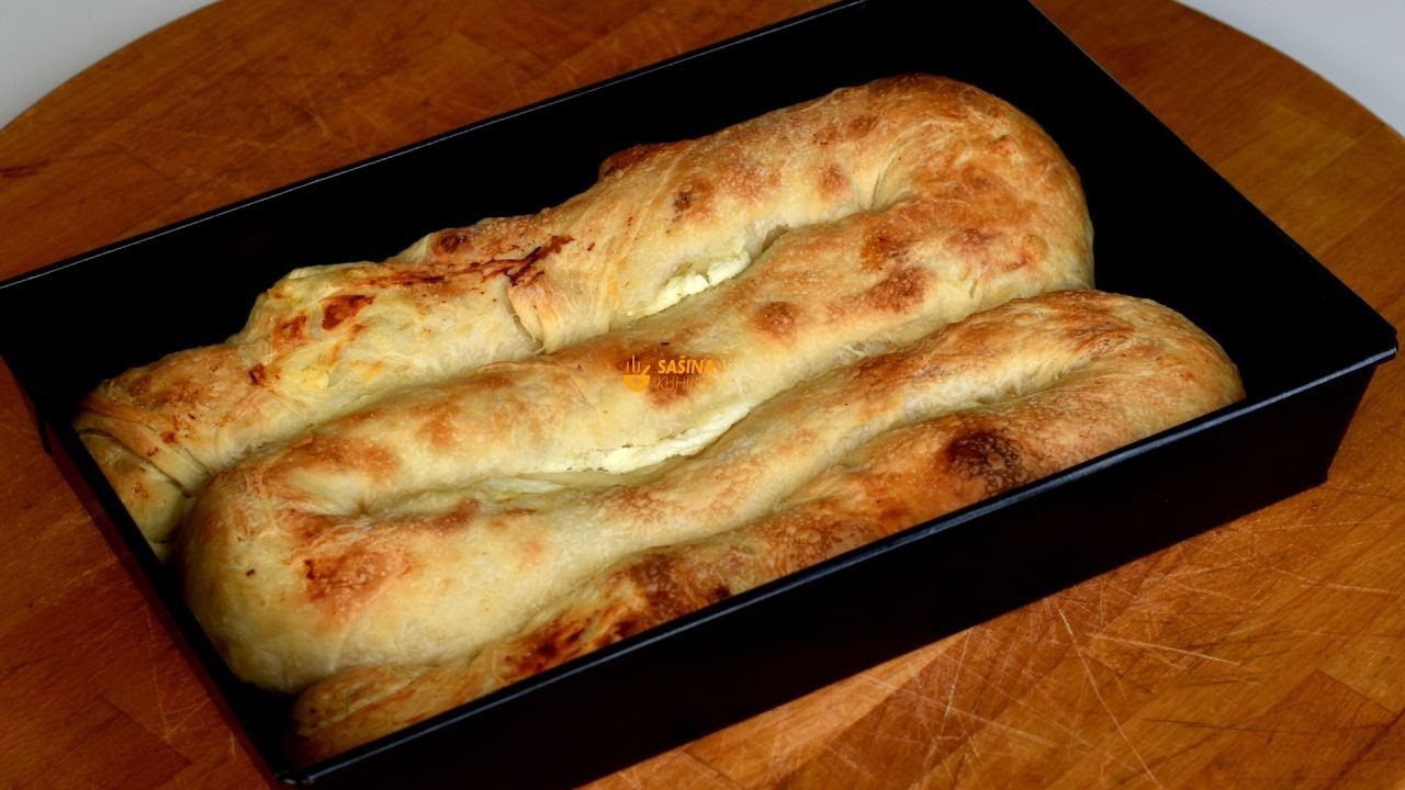 Savijača od dizanog tijesta sa sirom recept