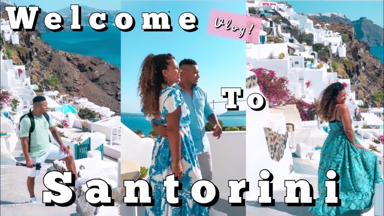 VLOG 1: BIENVENUE À SANTORIN 🇬🇷✈️😱 - NOTRE BOAT TRIP DANS LES CYCLADES - GRÈCE - ELDYSHOUU NC