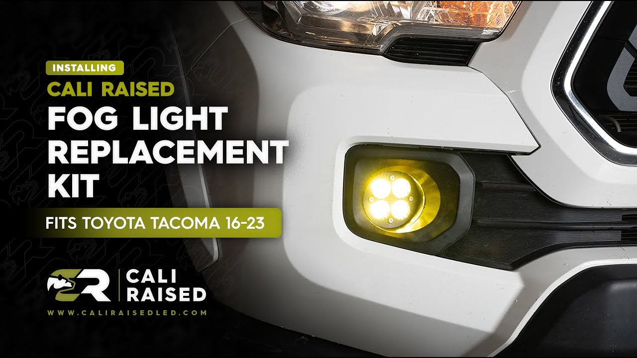 Как установить комплект для замены противотуманных фар на Toyota Tacoma 2016–2023 годов | Cali Ra...