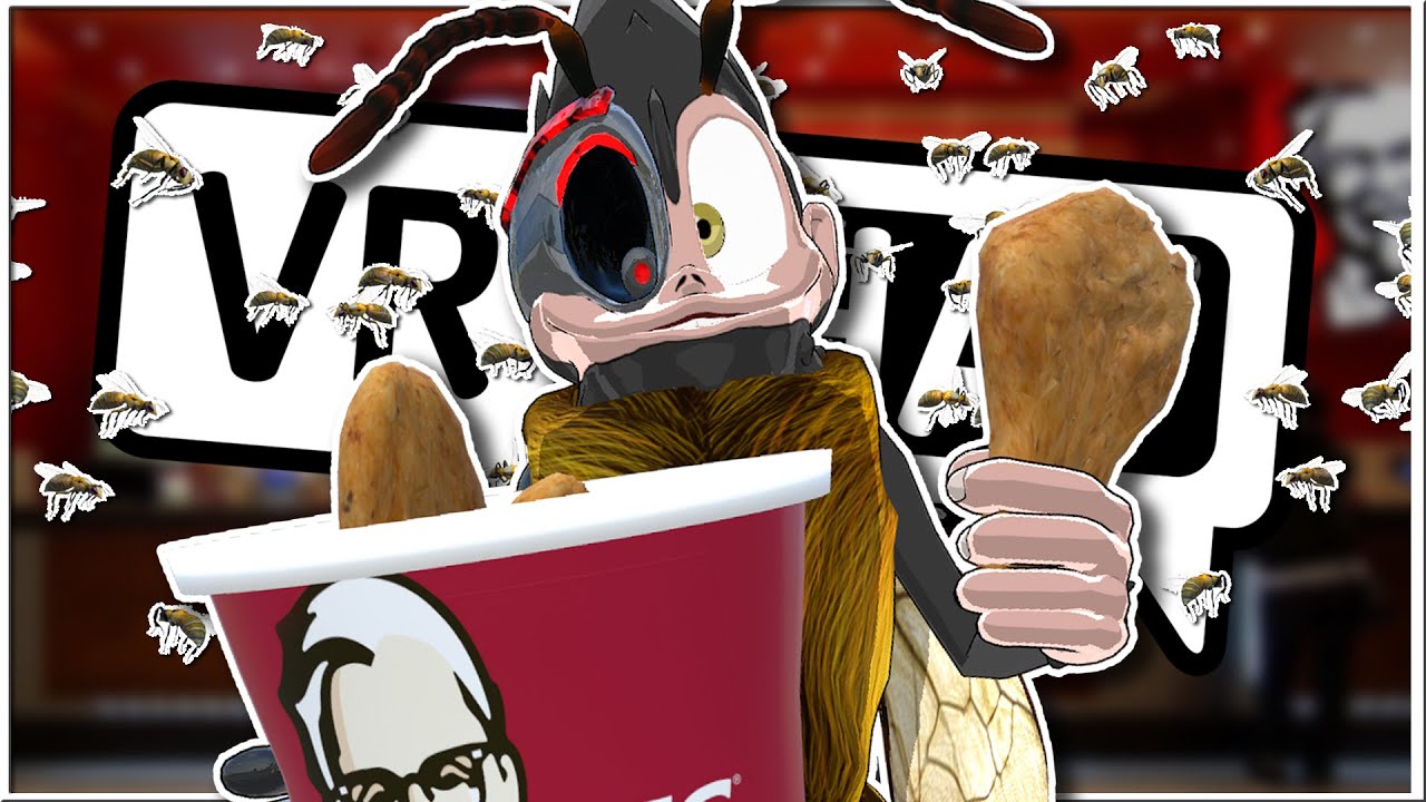 🐝🍗 Bumblebee That Likes To Eat KFC 🍗🐝 | VRChat (Funny Moments)