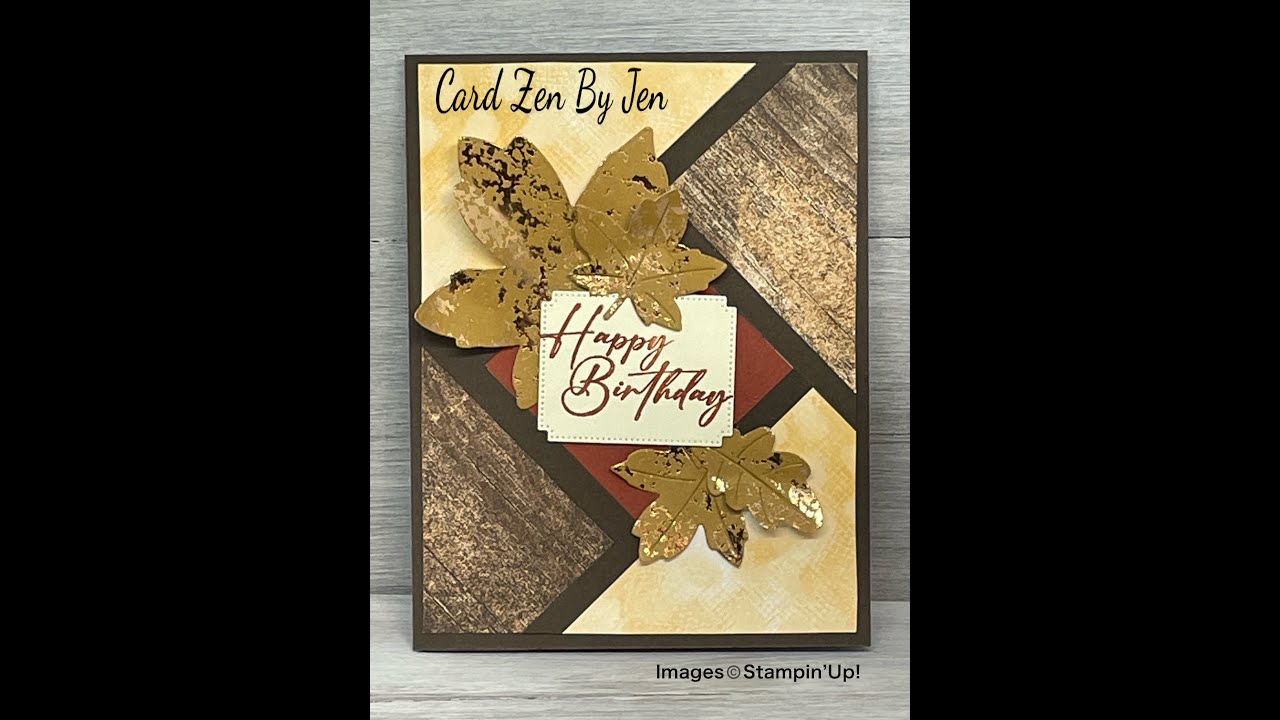 Autumn Leaves ~ Fractured Card Technique Part 1