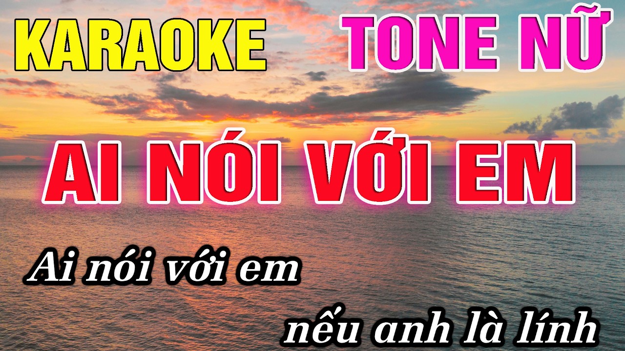 Ai Nói Với Em Karaoke Tone Nữ (A) Karaoke Đức Duy - Beat 2026