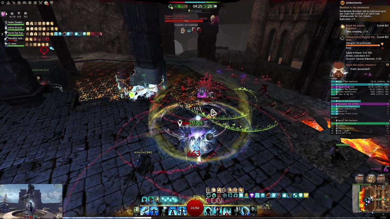 WVW RUSH WEEK Reset with AIR Guild on My NEWLY TWEAKED Healbrand Build