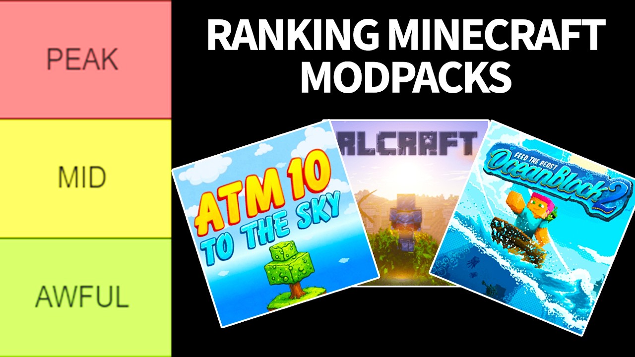 I Played Minecraft Modpacks for 4 Years and Ranked Them