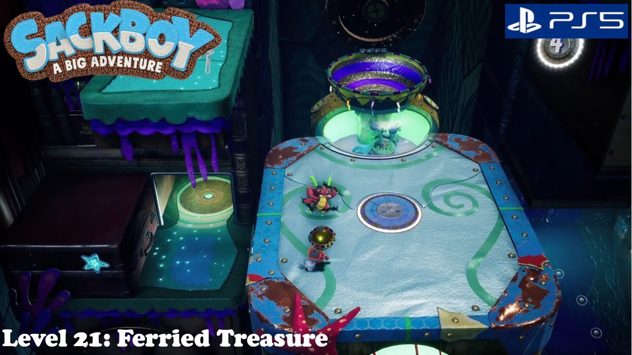 Sackboy | Level: Ferried Treasure | Walkthrough to All 5 Orbs!