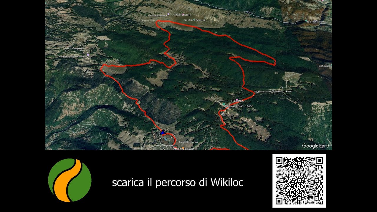 3d - un anello a Monte Livata (animazione percorso)