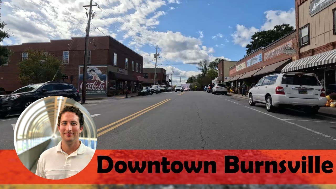 Driving in Downtown Burnsville, North Carolina
