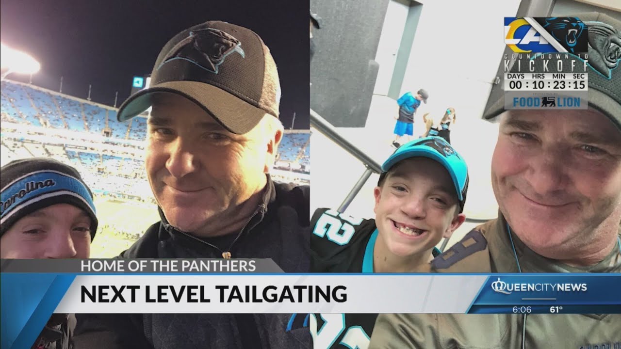 Extreme tailgater brings firetruck smoker to Panthers’ playoff game, all in honor of his son