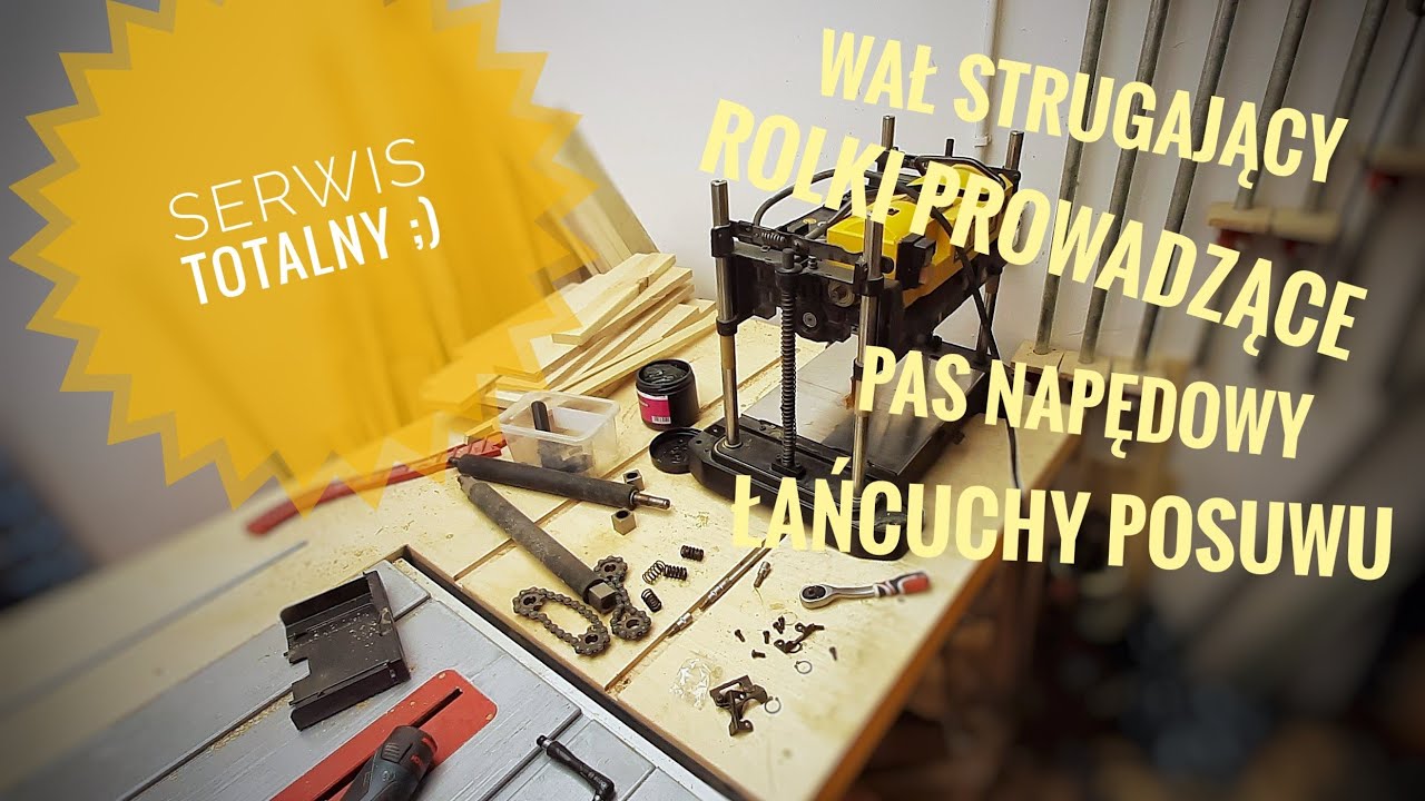 Serwis prawie całkowity! Sam możesz wymienić większość podzespołów swojego DEWALT-a DW733