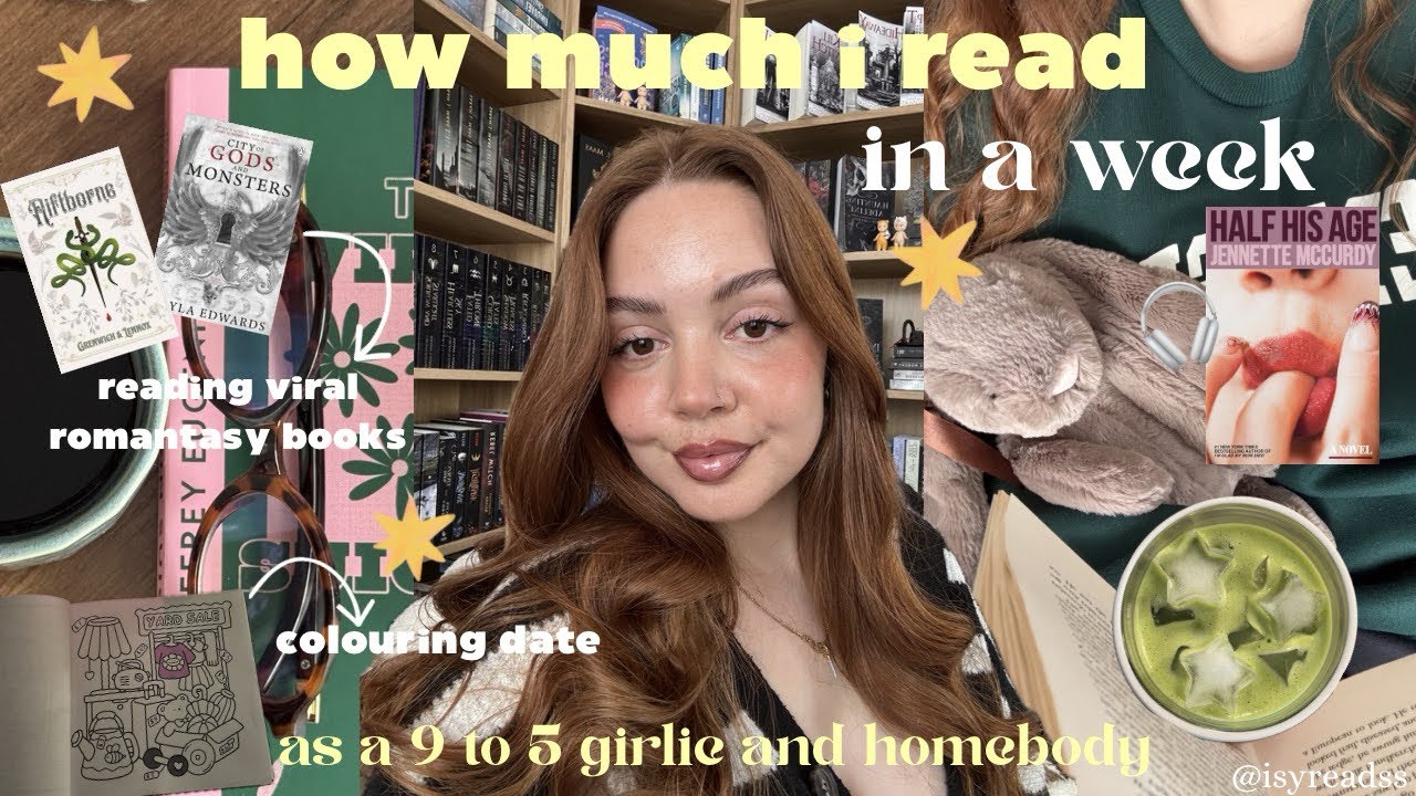 how much i (realistically) read in a week 📖⭐️ | reading vlog, 9 to 5, viral booktok books