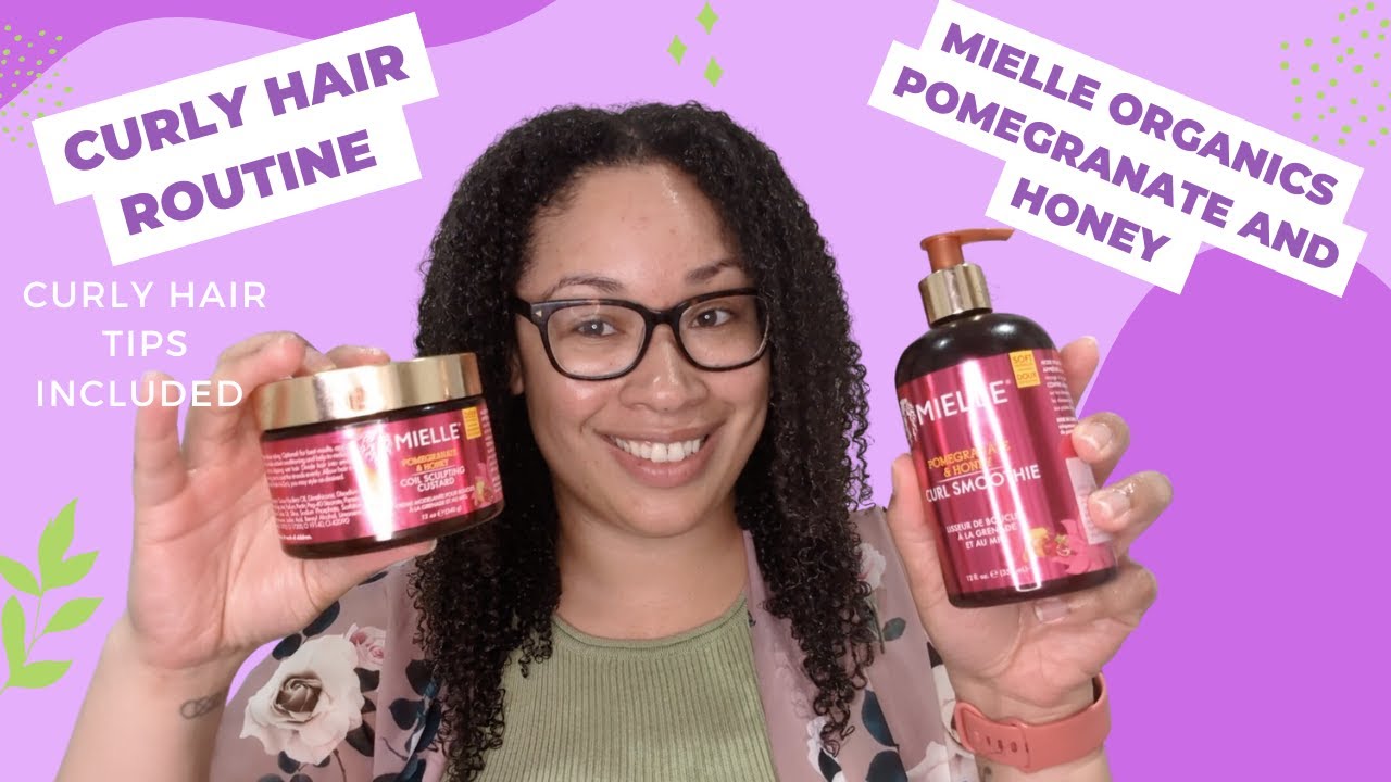 Curly Hair Routine | Mielle Organics Pomegranate and Honey