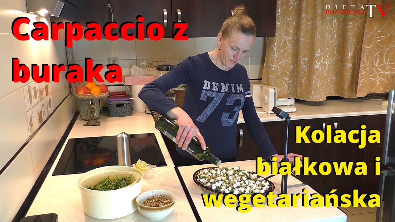 025 - Carpaccio z buraka - Danie wegetariańskie i białkowe np na kolacje