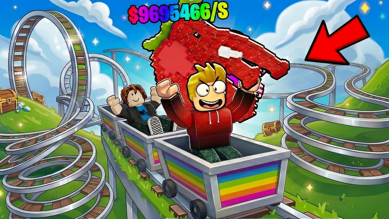 ROBLOX CHOP AND FROSTY ESCAPE WITH BRAINROT IN CART RIDE