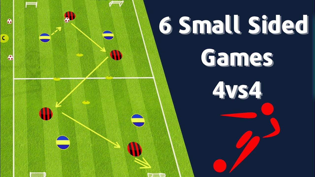 🎯Small Sided Games Soccer Drills / 6 Soccer Small Sided Games 4vs4