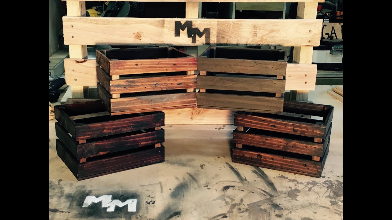 How to Make Rustic Decorative Crates