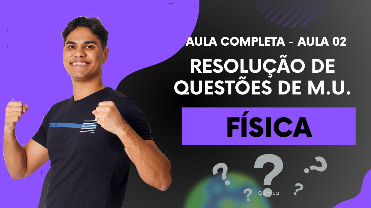 RESOLVENDO QUESTÕES DE MOVIMENTO UNIFORME  QUESTÕES PADRÕES - PROFESSOR FABRÍCIO PESSOA