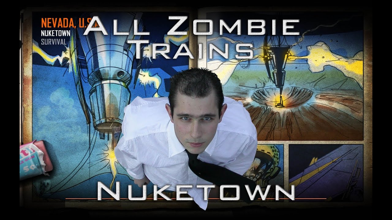 Black Ops 2 Zombies - All rape trains in Nuketown