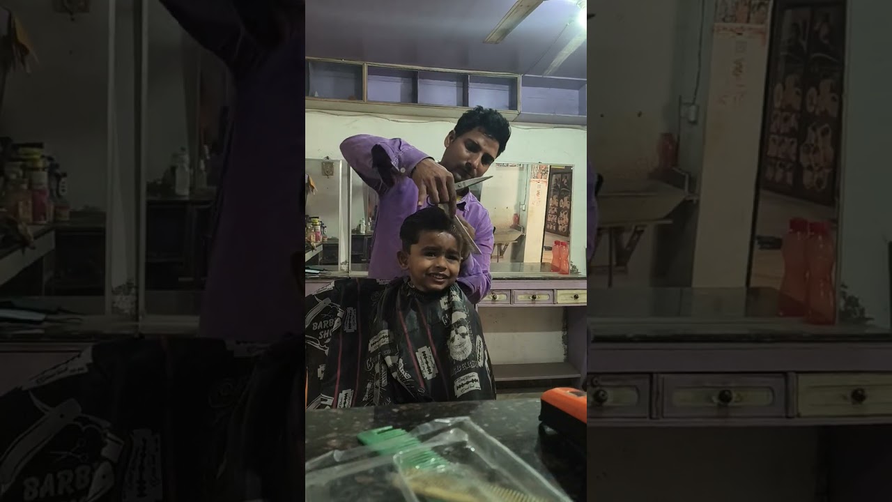 मेरे भतीजा का केस कटवाने सैलून आया #ytstudio #funny #tranding #कॉमेडी #शॉर्ट 