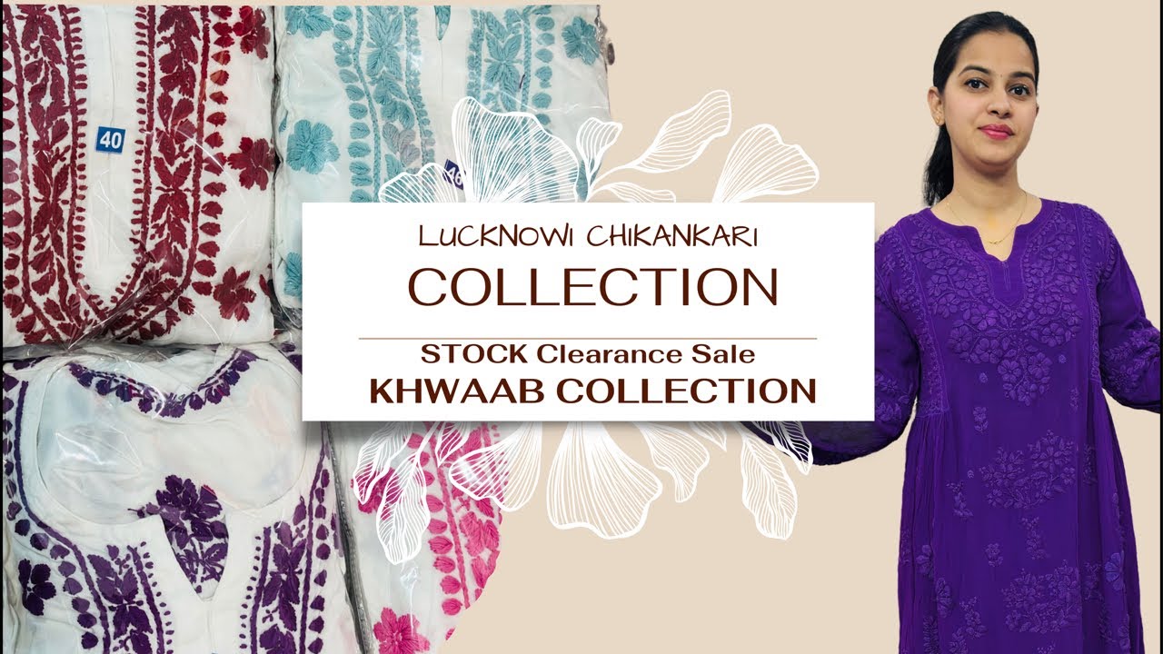 Lucknowi Chikankari Best Collection Ever ♥️♥️BOOKING NO| 9236864971 | #yt #chikankari #fashion #live