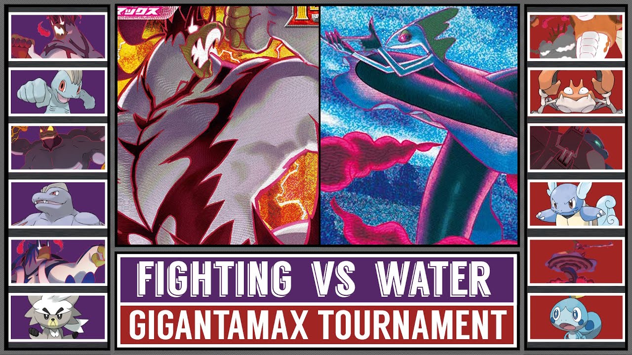 FIGHTING vs WATER | Gigantamax Pokémon Type Tournament [Battle #1]