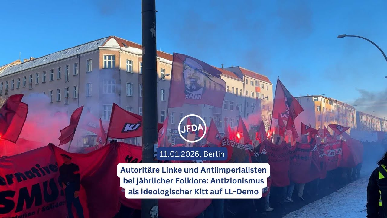 Linksautorit&auml;re Folklore bei Liebknecht-Luxemburg Demonstration - Berlin, 11.01.2026
