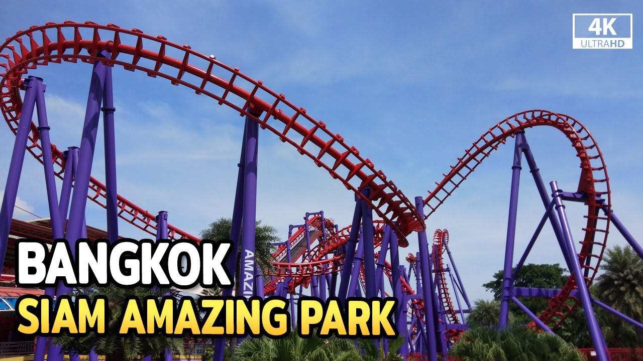 Siam Amazing Park Theme Park Bangkok Full Walkthrough - 2021 [4K]