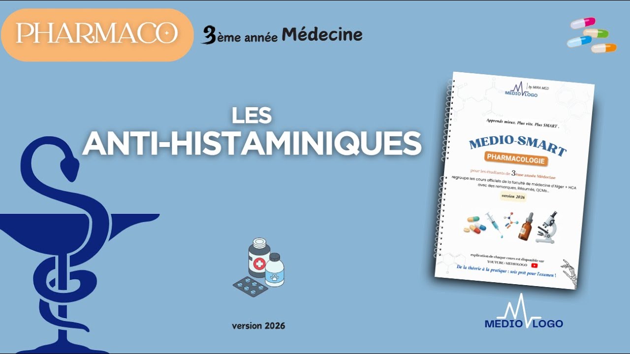 #PHARMACO- 20- les anti-Histaminiques