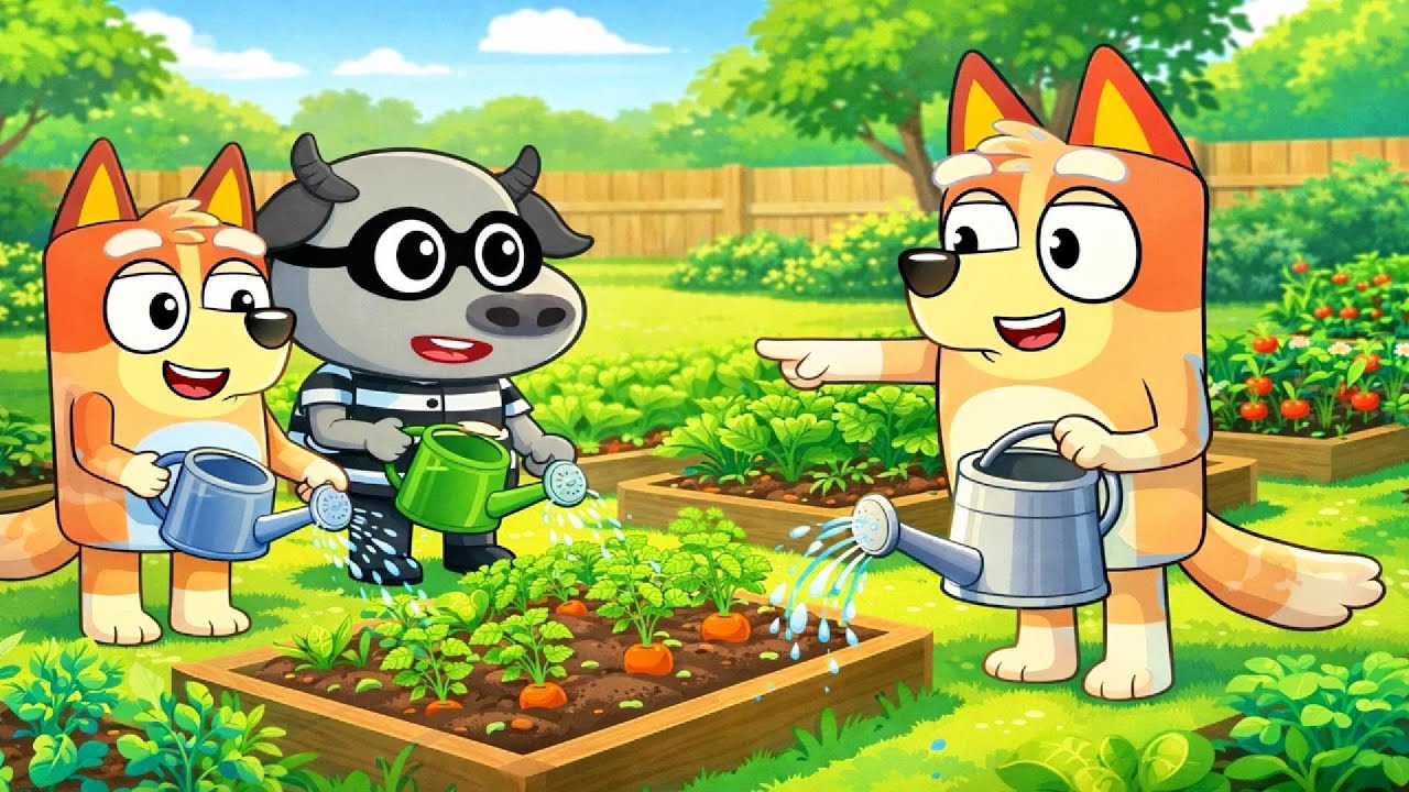 Bluey’s WATER-SAVING Garden Day 💧😂 Who Used Too Much?! | Bluey Funny Animation