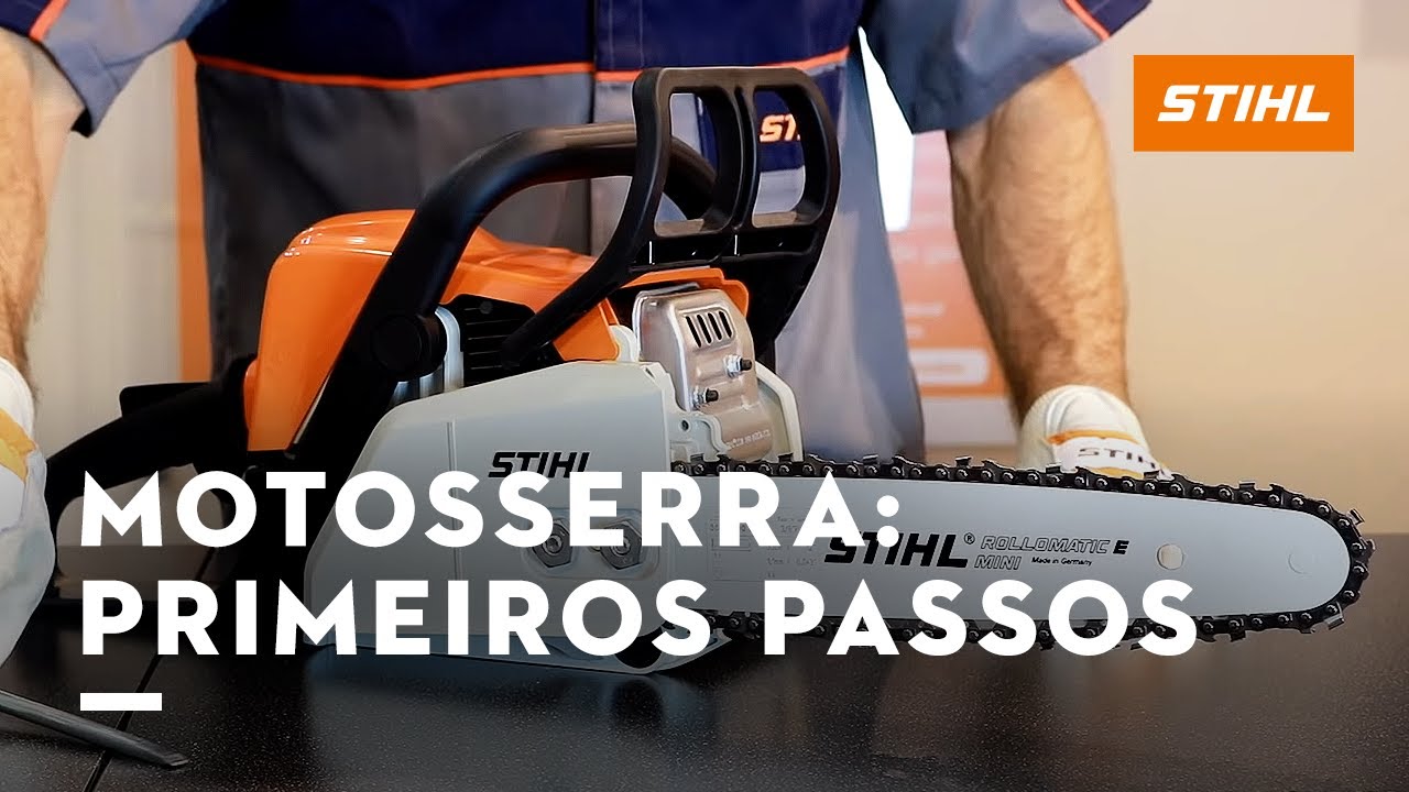 Como montar, abastecer e operar sua motosserra
