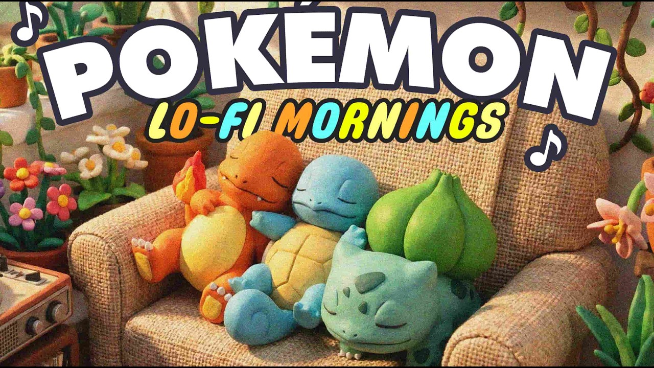 Pokémon Lo-Fi Mornings: A Journey through Kanto & Johto 🌤️☕️ | Lo-Fi Beats Remix 🎶